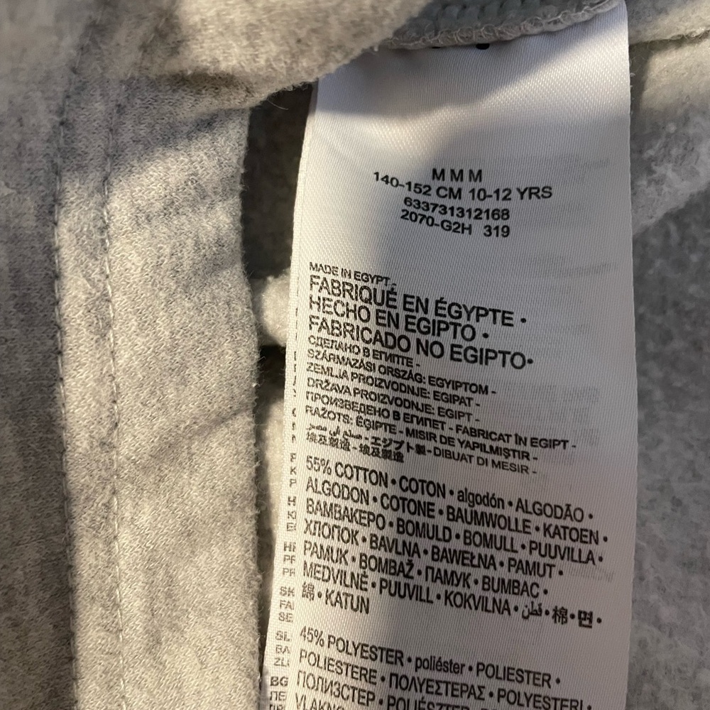 Levi's Gray girls Crop Hoodie with Leopard Logo - Picture 4 of 7
